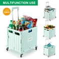 thumbnail image 2 of Carrito utilitario plegable y portátil con ruedas MACOPRO, verde, 2 of 9