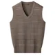 thumbnail image 3 of Suéteres de punto para hombre, cuello en V, ropa para hombre, chaleco sin mangas, chaleco estampado, tops coreanos de otoño e invierno de 2024, prendas de punto AX, 3 of 5