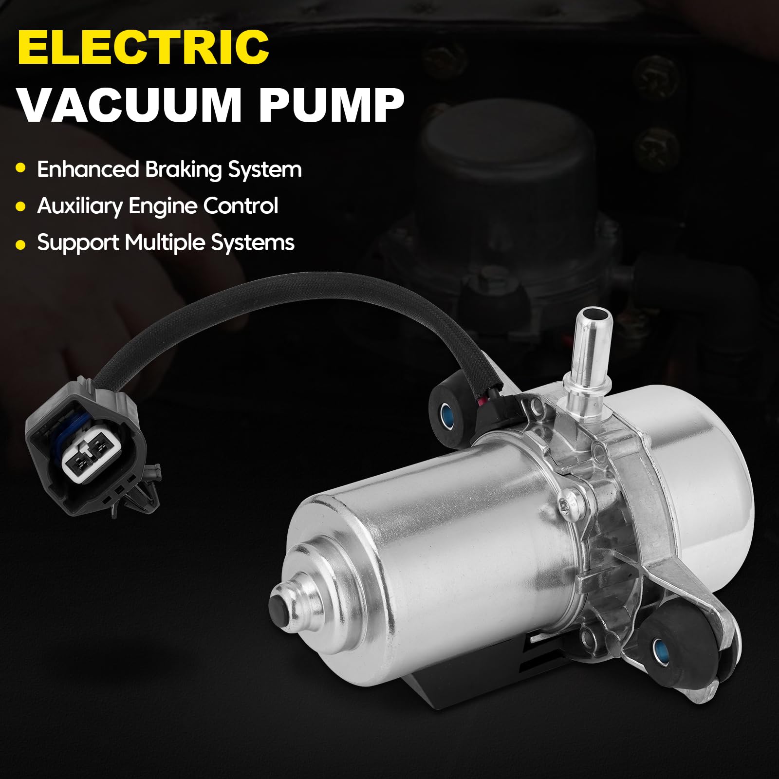 Electric Brake Vacuum Pump Booster Auxiliary Pump For Chevy Buick Regal Volvo