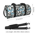 thumbnail image 2 of Kdxio Football Soccer Ball Pattern Large Capacity Round Travel Bag Foldable Canvas Carryall Overnight Weekender Duffel Lightweight Sports Gym Tote, 2 of 6