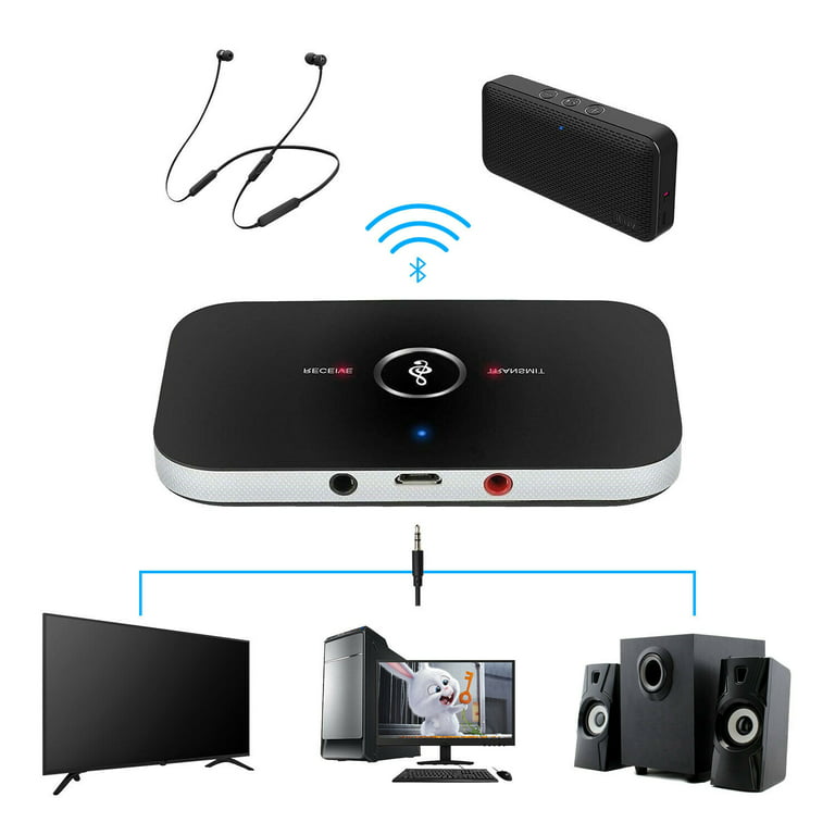 Cheap 2-in-1 Bluetooth-compatible 5.0 Receiver Transmitter Tv Home Stereo  A2dp 3.5mm Aux Audio Wireless