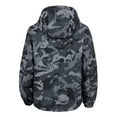 thumbnail image 5 of Luwomo Jackets for Womens Camo Jackets Lightweight Long Sleeve Hooded Windproof Outdoor Sport Coat Hiking Travel Daily Wear Tops Dark Gray,XS, 5 of 5