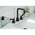 thumbnail image 3 of Kingston Brass KS1450TKL Hallerbos Two-Handle 3-Hole Deck Mount Widespread Bathroom Faucet with Push Pop-Up Drain in Matte Black, 3 of 7