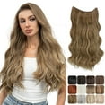 thumbnail image 2 of Nvzi Hair Extensions for Women - 1 Pcs Hair Clip with Hair Attached,Bayalage Brunette With Blonde , 55.88CM/22in Length, One Piece Hair Extensions Clip In for Natural Elegant Look, 2 of 3