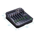thumbnail image 3 of Muslady T6 Portable 6-Channel Sound Card Mixing Console Audio Mixer Built-in 16 DSP 48V Phantom power Supports BT Connection MP3 Player Recording Function 5V power Supply for DJ Network Live, 3 of 7