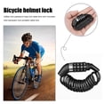 thumbnail image 2 of Bloqueo de mochila Para casco de bicicleta Hugtrwg Cable antirrobo de alambre de acero de combinación de 4 dígitos, 2 of 9