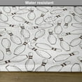 thumbnail image 6 of Ambesonne Bowling Party Place Mats Set of 4, Hobby Sketchy, Standard Size, Dark Brown White, 6 of 6