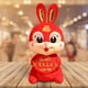 thumbnail image 4 of Muñeca de conejo del zodiaco CUTICAT peluche decorativo 26cm, 4 of 8