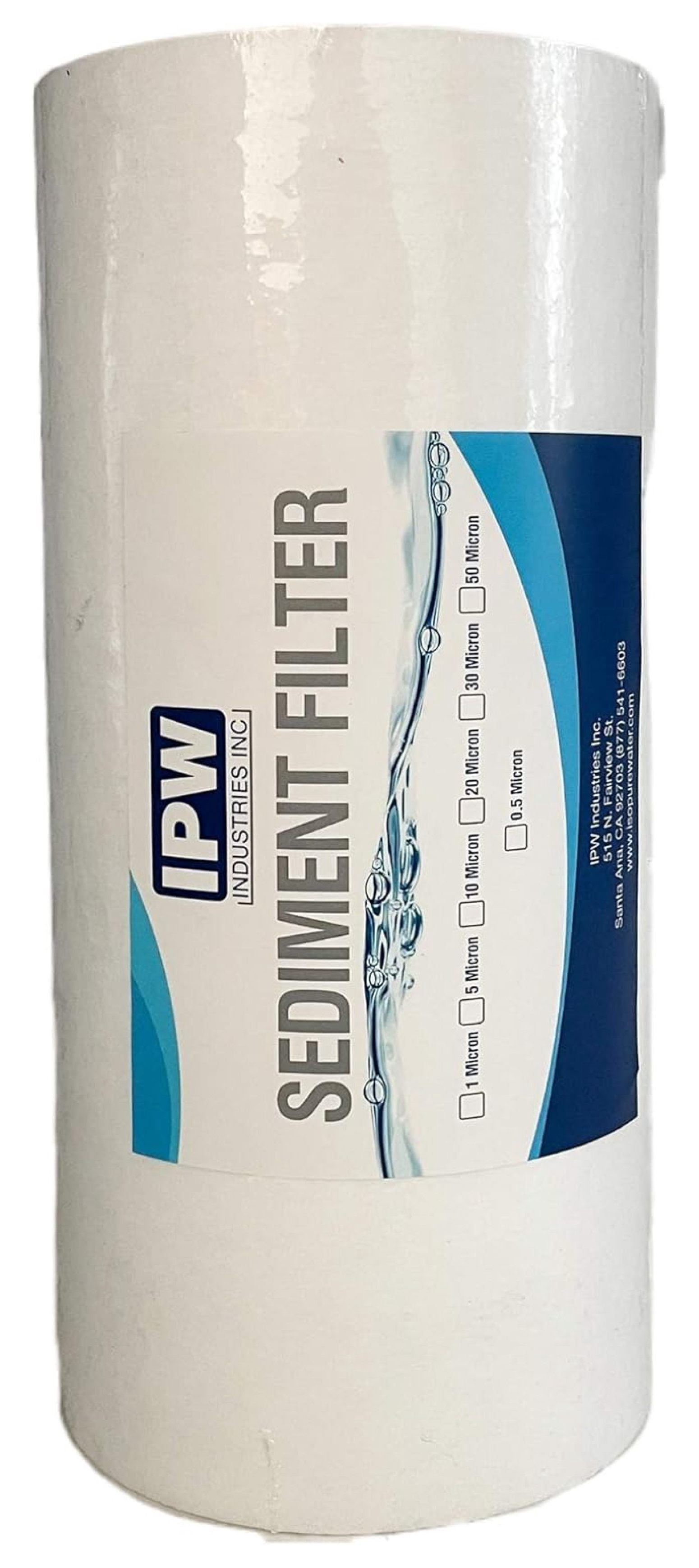 . - 6-Pack Whole House Sediment Filter (20-Micron Full Flow Cartridges) - Universal Water Filters for Whole House Filtration Systems