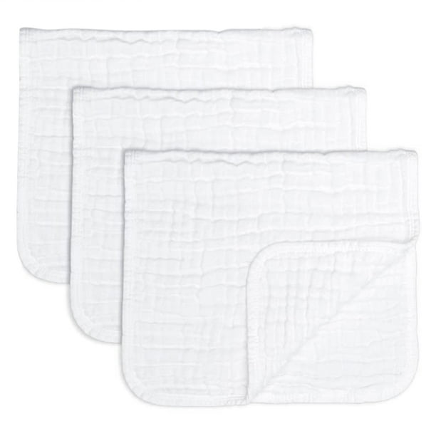 Paños Para Eructar De Muselina, 3 Uds., Paño Para Eructar De Bebé, Algodón, 6 Capas, Súper Suave Y Absorbente, Perfecto Para Recién Nacidos, Paños Para Eructar/Baberos Para Eructar Yuarrent BA001118-00