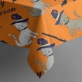 thumbnail image 5 of Halloween Cats and Brooms Pattern Square Tablecloth,Waterproof Square Table Cover,Wipeable Spillproof Washable Table Cover for Home Kitchen Party Decor 42"X42"(107x107cm), 5 of 6
