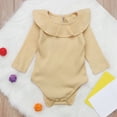 thumbnail image 2 of "Aayomet Baby Bodysuit Baby Bodysuit Baby Girl Fall Winter Outfit Long Sleeve Romper Girl Power Onesie Rainbow Floral Bodysuit One-Piece Jumpsuit,Beige 3-6 Months", 2 of 3