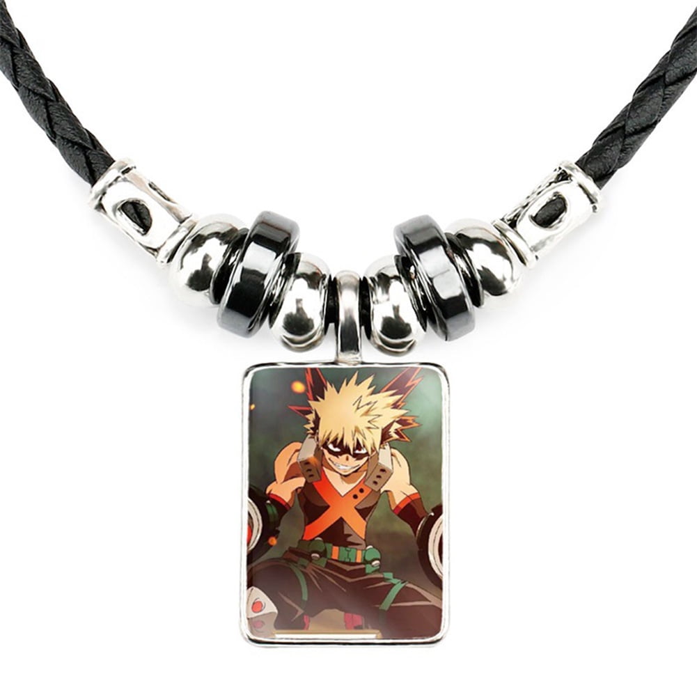 HEQU My Hero Academia Metal Hanging Pendant Necklace Cosplay Fashion Jewelry Rope For Fans Teens