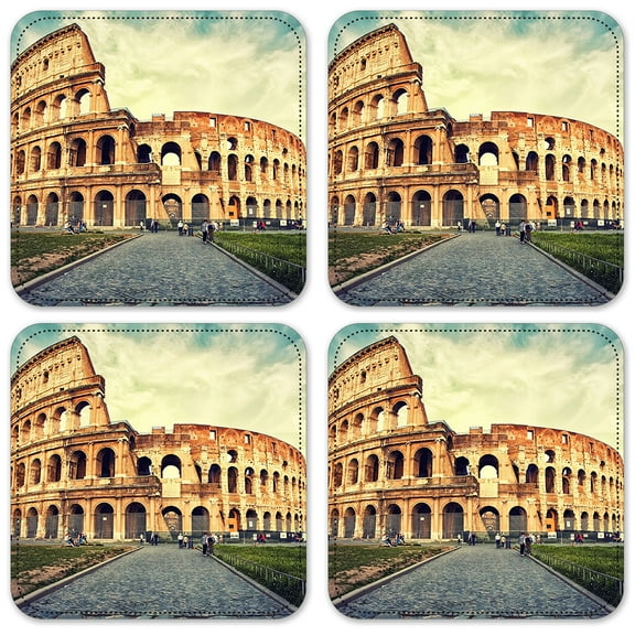 Vinyl Drink Coasters - Set of 4 - The Coliseum