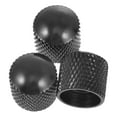 thumbnail image 6 of unbranded  3 Pcs Electric Guitar Volume Button Picks Acoustic Bass Black Metal 1.8X1.7X1.7CM, 6 of 8
