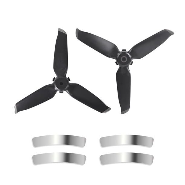 PROTECHER PLÁSTICO PROTELER Quadcopter Tipo de prensa Propulsor de liberación rápida con pegatinas decorativas Reemplazo de aeronaves para DJI FPV Plata kenally EL006186-03