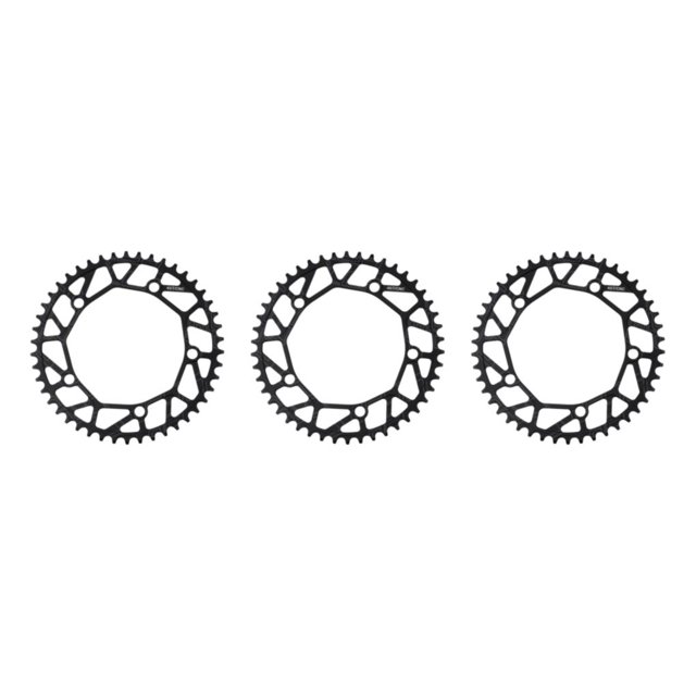 Youkk Alloy Crank set - Durable Precise Fit Smooth Operation - Guaranteed Compatibility Bicycles Crank 46T black 3Set
