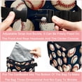 thumbnail image 4 of Baseball Foldable Car Trash Bin with Lid, Leak-Proof, Hanging Storage Bag - Car Garbage Can and Trash Can, 4 of 6