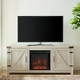 Woven Paths Modern Farmhouse Fireplace TV Stand for TVs up to 65