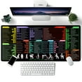 thumbnail image 3 of Dianhelloya Grand Tapis de Souris Antidérapant avec Raccourcis Excel, Word, PPT pour Utilisateurs Windows - Tapis de Bureau en Caoutchouc Premium, Design Imperméable, Organisateur d'Espace de Travail 90x40cm pour Bureau et Jeux, 3 of 8