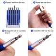 thumbnail image 6 of 5 Pcs Welders Pencil with 60 Pcs Round Silver Refills, Metal Marker Pen Metal Carbide Scriber Mechanical Pencils, 6 of 7