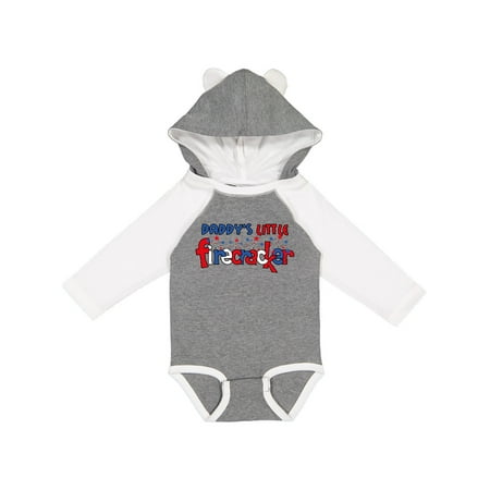 

Inktastic Daddy s Little Firecracker Gift Baby Boy or Baby Girl Long Sleeve Bodysuit