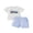 White, variant on BemeyourBBs Toddler Baby Boy Back to School Outfit Kids Kindergarten Outfits Baby Boys Summer Clothes Short Sleeve Pencil in Truck Embroidery T Shirt Tops and Elastic Waist Plaid Shorts Set