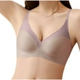 thumbnail image 2 of Hoshose Women V Neck Wireless Bra Full Coverage Comfort Bras Supportive Seamless Bralette, 2 of 5