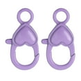 thumbnail image 4 of perfeclan 2 Pieces Lobster Clasp Lobster Claw Clasp DIY Heart Shape, Cute Keyring Buckle Hook for Purse Keychain, Sewing Charms Keyring, 4 of 9