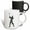 Multicolor, variant on 3drose, Armored Knight Swinging His Mace Upwards, 11oz Two-tone Black Mug