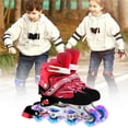 thumbnail image 3 of Zapatos de Patines 2 en 1 Wosthever rodillo ajustable Unisex M rojo, 3 of 6