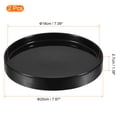 thumbnail image 2 of Unique Bargains Ceramic Round Plant Saucer Drip Tray for Gardening 2pcs Black 7.87", 2 of 5