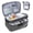 Grey (with Code Lock), variant on Lockable Travel Medication Carry Case Black (with Code Lock) for Prescription Vitamins and Supplies