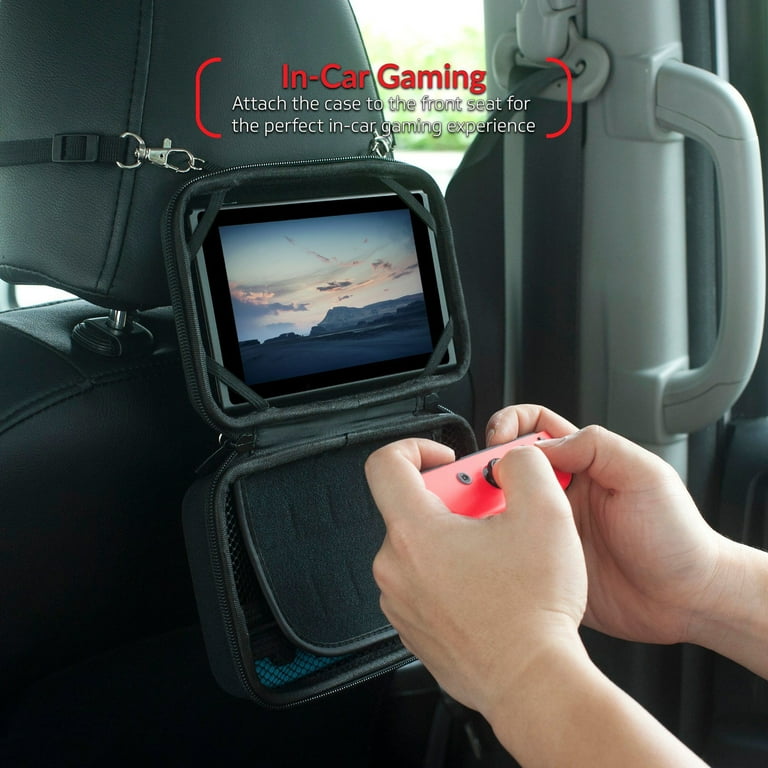 Insten Car Mount Carrying Case for Nintendo Switch OLED, EVA Hard