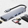 thumbnail image 2 of JShteea Base Expansión Compatible Con Adaptador Concentrador USB 3 0 6 en 1 para Ordenadores Portátiles Tabletas Y Ipad 2 Uds., 2 of 8