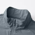 thumbnail image 7 of Men Casual Sun-proof Zipper Coat with Pockets Windbreaker Stand-up Collar Long-sleeved Outdoor Wear, 7 of 7