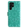 thumbnail image 5 of SaniMore Galaxy S24 5G Wallet Case, [Flower Embossed] Premium PU Leather Flip Protective Case with Card Holder & Stand Cover for Samsung Galaxy S24 6.2" 2024, Green, 5 of 11