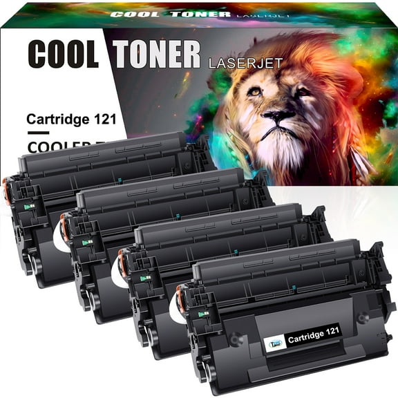 121 Black Toner Cartridge Compatible for Canon Cartridge 121 CRG121 CGR-121 imageCLASS D1620 D1650 series Laser Printer (4-Pack)
