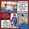 thumbnail image 4 of Poncho de toalla con capucha Spider-Man, 100% algodón, 125 x 75 cm, 4 of 9