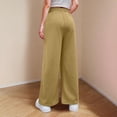 thumbnail image 6 of VV AVEORS Teen Girls Barrel Sweatpants High Waisted Fleece Baggy Casual School Sweat Pants With Pockets For Teen Girls Khaki 150, 6 of 9