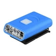 thumbnail image 4 of Clip en LED sombrero luz linterna USB ligero antorcha cuerpo sensor tapa lámpara cabeza Azul, 4 of 8