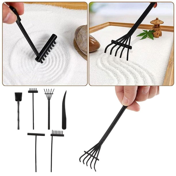 TOYANDONA 6 Pcs Râteau zen Mini Râteau de Jardin zen Méditation Sable Zen Outils de Jardin DIY Rock Zen Jardin Kits Jouets Accessoires de Jardin zen TOYANDONA 6 Pcs Râteau zen Mini Râteau de Jardin zen Méditation Sable Zen Outils de Jardin DIY Rock Zen Jardin Kits Jouets Accessoires de Jardin zen