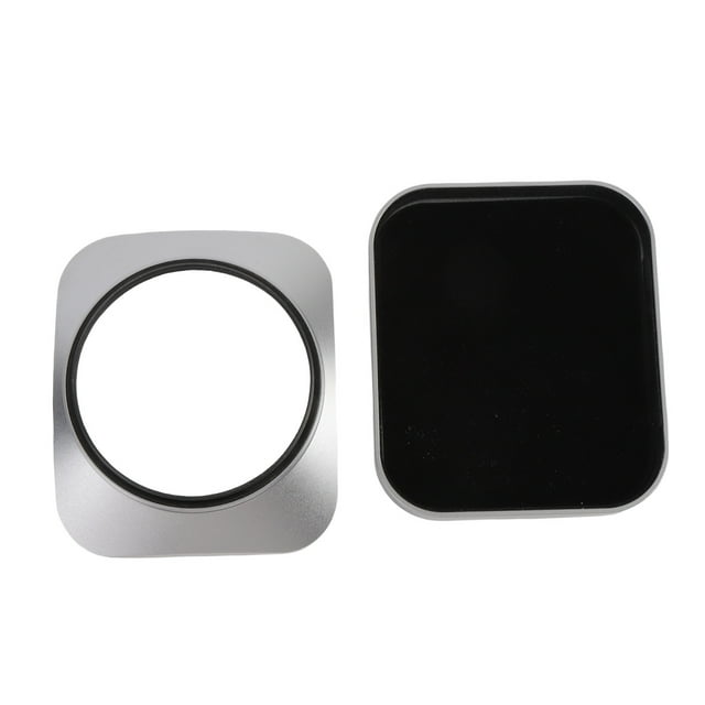 Capuchon d'Objectif d'Appareil Photo, Capuchon Carré en Métal Antireflet avec Compatibilité Flash, Protection contre les Rayures en Alliage d'Aluminium Ajustement Précis