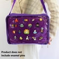 thumbnail image 4 of Multi-Color Ita Crossbody Bag and Multi-Color Insert, Ita Messenger Bag, Window Bag, Pin Purse, Pin Display Bag, Ita Bags, Pin Trading Bag, Itabag, Shoulder Ita Bag., 4 of 8