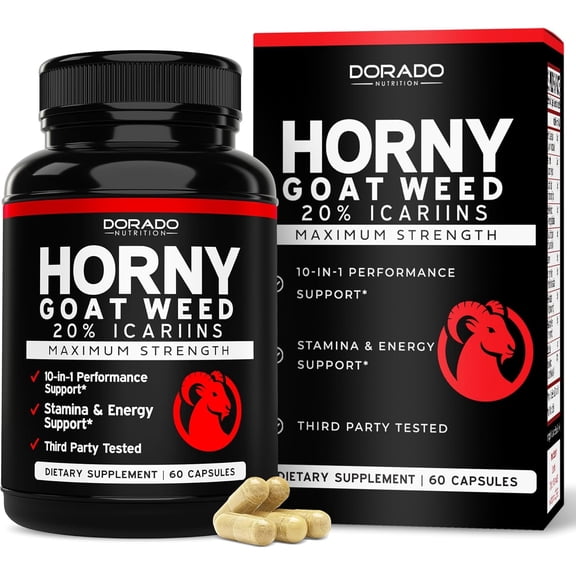 Horny Goat Weed 20%  Icariins Max Strength - ( 60 Count )