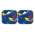 thumbnail image 7 of Goofa Cartoon Shark Pattern 2 Piece Car Windshield Sun Shade Foldable | Front Windshield Shade for Sun, Heat and UV Rays | Sunshade for Car Front Window-Medium, 7 of 7