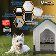 thumbnail image 4 of KE WOOW Casa Térmica para Mascotas, Ideal para Viaje, Abatible, Grande, Incluye Colchón y Placa Personalizada, Color Azul KE WOOW Casa térmica colapsable, 4 of 11