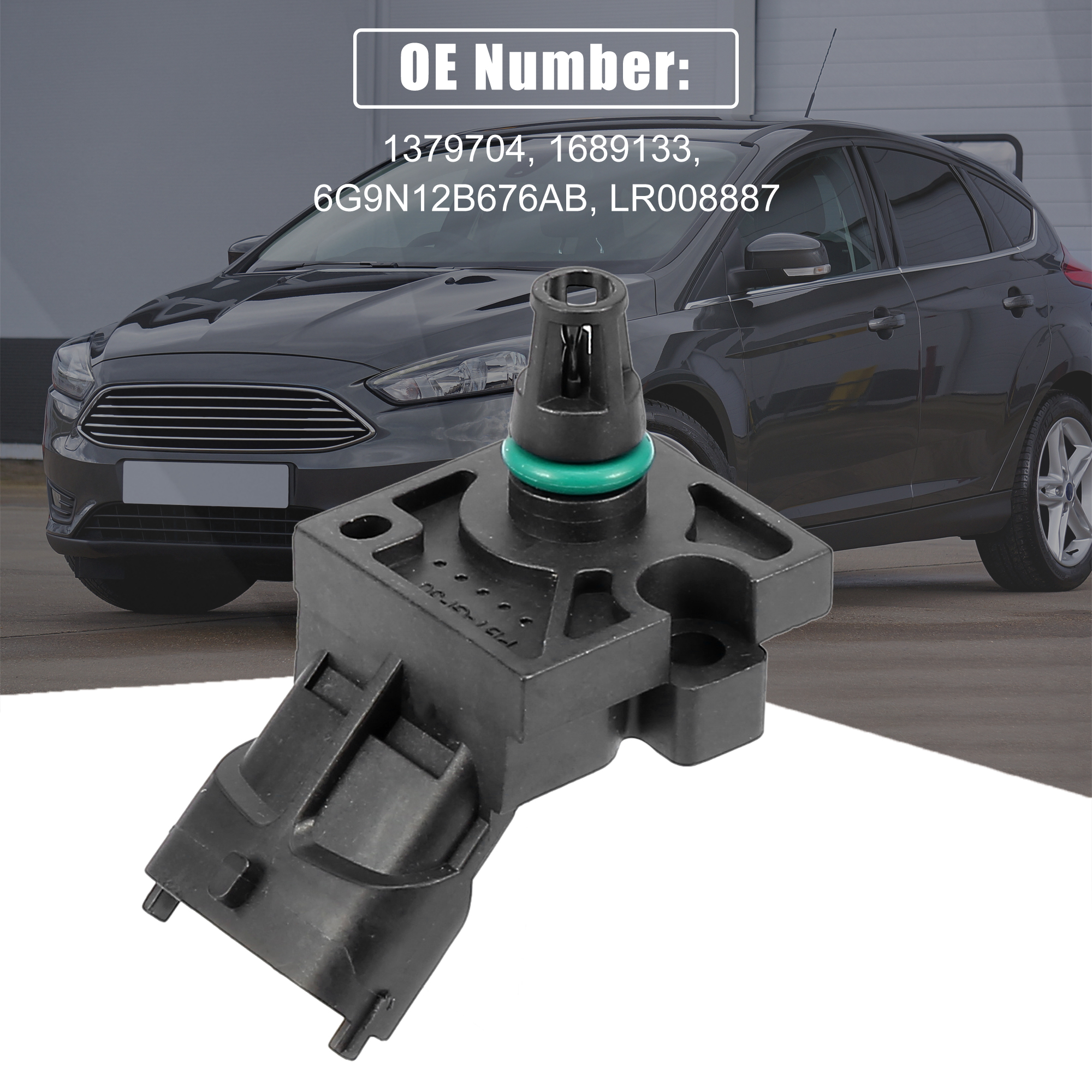 Intake Manifold Absolute Pressure MAP Sensor 1379704 1689133 6G9N12B676AB LR008887 for Ford - image 2 of 6
