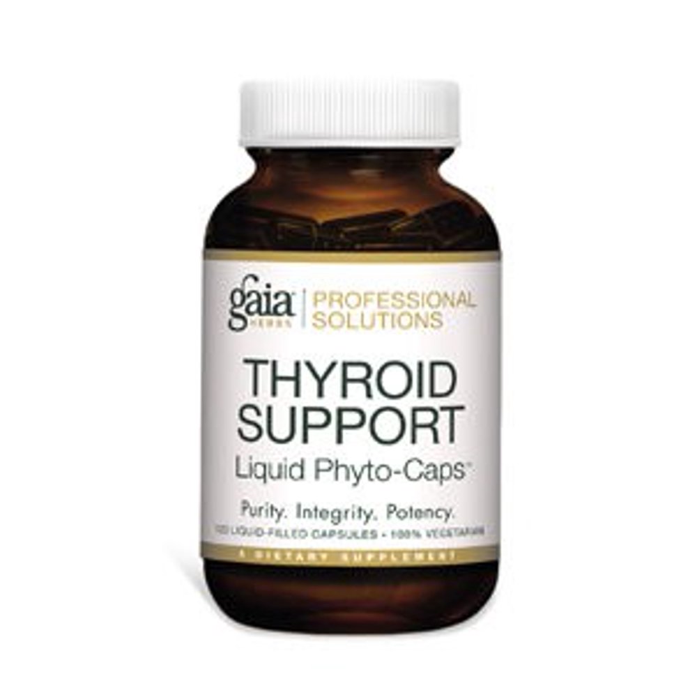 Gaia Herbs Thyroid Support Vegetarian Liquid PhytoCapsules, 120 Ct