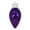 Purple, variant on Christmas By Krebs 12" (300mm) Ornament, Commercial Grade Indoor Outdoor Shatterproof Plastic Water Resistant Light Bulb Ornament (Sonic Red)